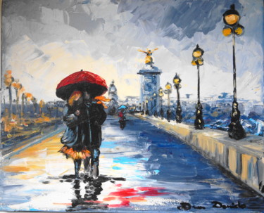 Paris, pluie...;Les amoureux du Pont Alexandre III